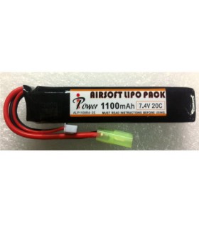 Bateria IPower 7.4V 1100mAh 20C Tubo